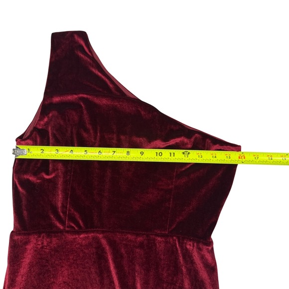 Baltic Born Tatiana Velvet Maxi Dress Merlot Formal Gown Party Evening Sz Lg - Picture 11 of 13